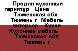 Продан кухонный гарнитур › Цена ­ 50 000 - Тюменская обл., Тюмень г. Мебель, интерьер » Кухни. Кухонная мебель   . Тюменская обл.,Тюмень г.